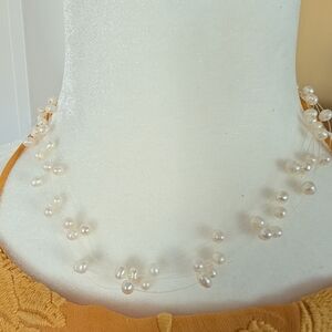 Lia Sophia Pearlette Genuine Pearl Illusion Necklace